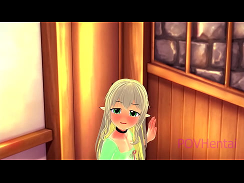 ❤️ (トラップ)エルフのメイドが顔を洗うのを手伝う ❌ スーパーセックス ❌️❤